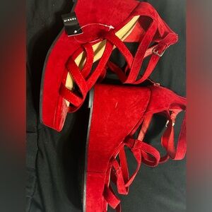 Torrid Strappy Square Toe Wedge